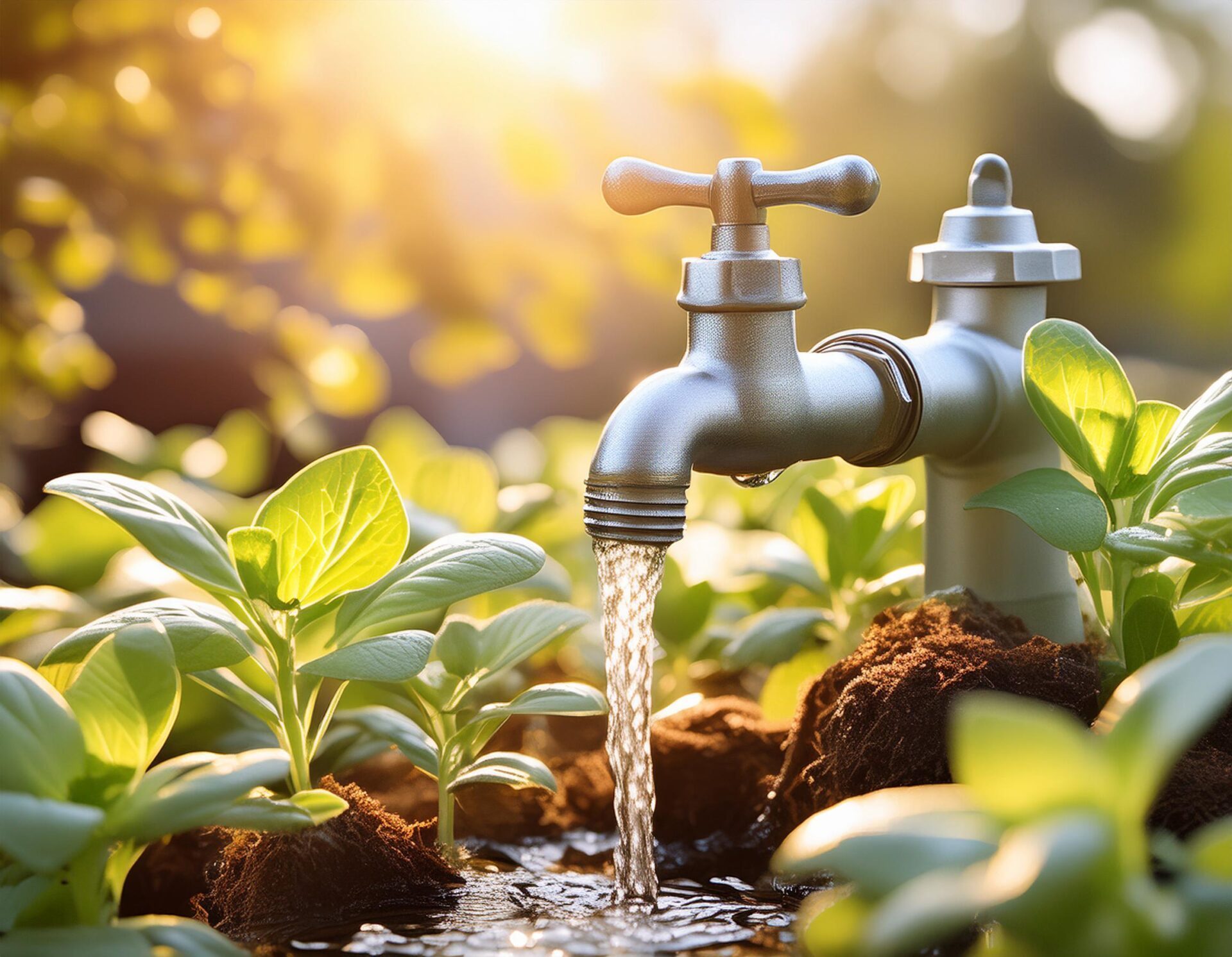 Wasser wird angestellt