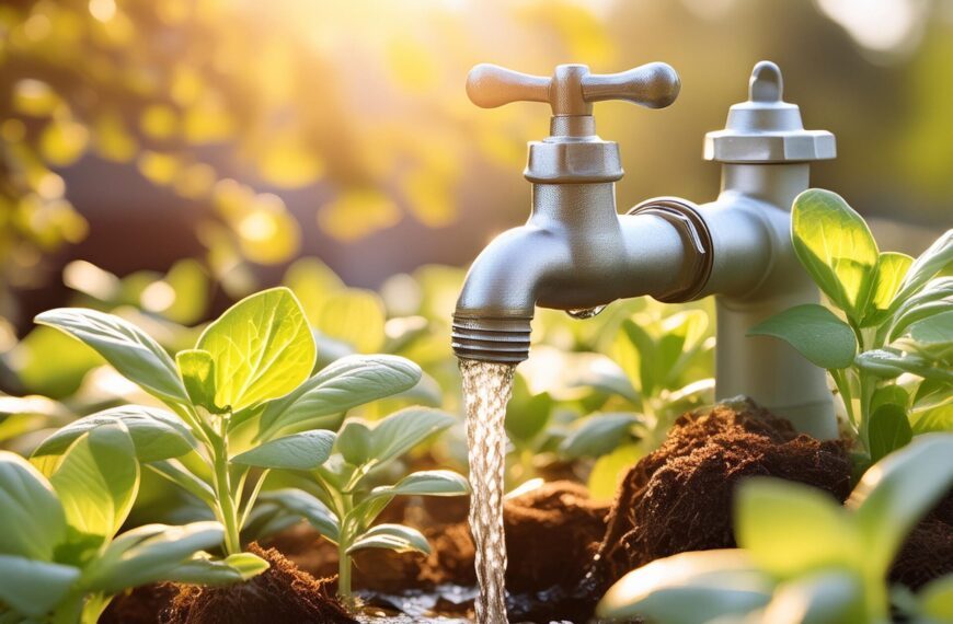 Wasser wird angestellt