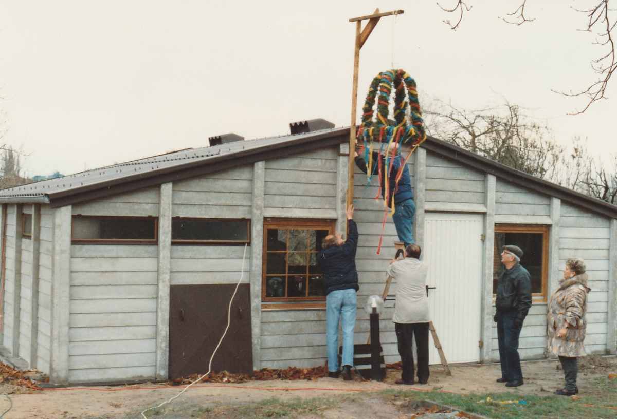 Das Richtfest – Vereinshaus im Jahr 1992